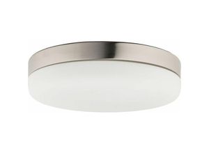 4251756330095 - Licht-erlebnisse - Deckenlampe mit Bewegungsmelder Glas Badezimmer moni - Nickel matt Weiß