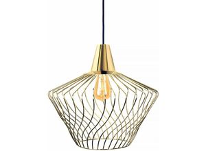 4251756331382 - Licht-erlebnisse - Hängelampe Gold Messing tommy Wohnzimmer Leuchte - Gold 4251756331382 - Licht-erlebnisse - Hängelampe Gold Messing tommy Wohnzimmer Leuchte - Gold