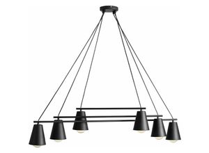 4251756332754 - Licht-erlebnisse - Hängeleuchte Schwarz E27 Metall Modern Hängelampe - Schwarz 4251756332754 - Licht-erlebnisse - Hängeleuchte Schwarz E27 Metall Modern Hängelampe - Schwarz