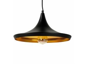 4251756362942 - Licht-erlebnisse - Industrial Pendelleuchte Küche in Schwarz Gold - Schwarz Gold