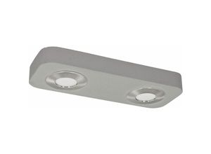 4251756366698 - Licht-erlebnisse - Moderne led Deckenleuchte Beton Metall in Chrom 5W - Grau Chrom