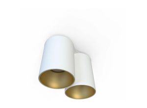 4251756381530 - Licht-erlebnisse - Deckenlampe GU10 Weiß Gold Modern Deckenleuchte - Weiß Gold