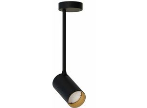 4251756381608 - Licht-erlebnisse - Deckenlampe Schwarz Gold verstellbar Wohnzimmer Küche Deckenleuchte Spot - Schwarz Gold