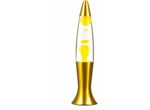 4251756396558 - Licht-erlebnisse - Lavalampe Gelb 40 cm hoch Retro inkl G9 Leuchtmittel Magma Tischleuchte - Gelb Klar 4251756396558 - Licht-erlebnisse - Lavalampe Gelb 40 cm hoch Retro inkl G9 Leuchtmittel Magma Tischleuchte - Gelb Klar