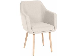 4251756401979 - - Besucherstuhl Utrecht Stoff creme natura