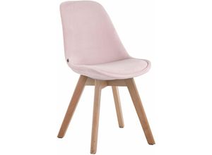 4251756408756 - - Besucherstuhl Borneo Samt pink natura