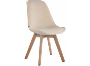 4251756408787 - - Besucherstuhl Borneo Samt creme natura