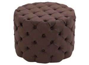 4251756420215 - Sitzhocker Drancy Stoff I Polsterhocker Rund I Gesteppter Hocker Mit Zierknöpfen I Gepolstert 4251756420215 - Sitzhocker Drancy Stoff I Polsterhocker Rund I Gesteppter Hocker Mit Zierknöpfen I Gepolstert