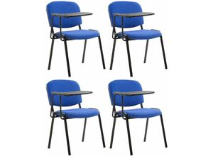 4251756458805 - 4er Set Stühle Ken mit Klapptisch Stoff blau