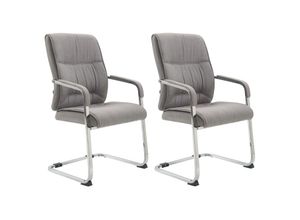 4251756469689 - 2er Set XXL-Freischwinger Anubis Mit Gepolsterter Sitzfläche I Konferenzstühle Mit Metallgestell Und Stoffbezug 4251756469689 - 2er Set XXL-Freischwinger Anubis Mit Gepolsterter Sitzfläche I Konferenzstühle Mit Metallgestell Und Stoffbezug