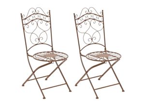 4251756477882 - Eisenstühle Indra im Jugendstil I Antike handgefertigte Gartenstühle I In verschiedenen Farben erhältlich