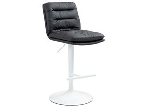 4251756498573 - Barhocker Damar mit Kunstlederbezug I Barstuhl höhenverstellbar und drehbar I gepolsterter Tresenhocker mit Fußstütze und Rückenlehne 4251756498573 - Barhocker Damar mit Kunstlederbezug I Barstuhl höhenverstellbar und drehbar I gepolsterter Tresenhocker mit Fußstütze und Rückenlehne