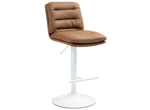 4251756498658 - Barhocker Damar mit Kunstlederbezug I Barstuhl höhenverstellbar und drehbar I gepolsterter Tresenhocker mit Fußstütze und Rückenlehne 4251756498658 - Barhocker Damar mit Kunstlederbezug I Barstuhl höhenverstellbar und drehbar I gepolsterter Tresenhocker mit Fußstütze und Rückenlehne