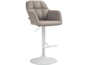 4251756499174 - Barhocker Natoma Stoff I 360° Drehbar Metallgestell Höhenverstellbar Mit Fußstütze I Thekenhocker Für Bar Mit Gepolsterte Sitzfläche