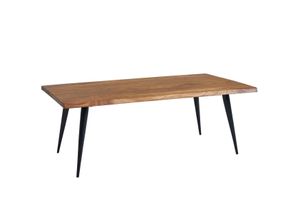 4251757703621 - WOHNLING Couchtisch 110x60x40 cm Holz Massiv Sofatisch Wohnzimmertisch Tisch