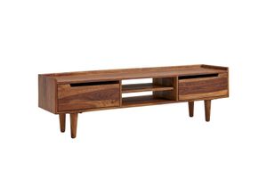 4251757703720 - WOHNLING TV Schrank 145x43x35 cm Lowboard Holz Fernsehkommode Fernsehschrank