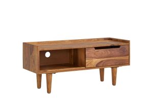 4251757703737 - WOHNLING TV Schrank 95x44x34 cm Lowboard Holz Fernsehkommode Fernsehschrank