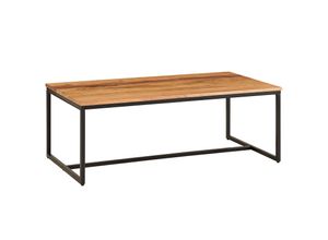 4251757704697 - Couchtisch 110x60x40 cm Massivholz Metall Sofatisch Wohnzimmertisch Akazie Stubentisch Industrial Holztisch Kaffeetisch Massiv Tisch Wohnzimmer