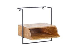 4251757706400 - WOHNLING Nachttisch Massivholz 44x45x35 cm Nachtkonsole Hängend Boxspringbett