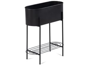 4251757712104 - WOHNLING Pflanzenständer Metall schwarz rechteckig 510 x 650 cm