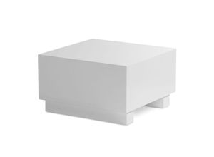 4251757713569 - Couchtisch MONOBLOC Weiß Hochglanz 60x60 cm Wohnzimmertisch Sofatisch