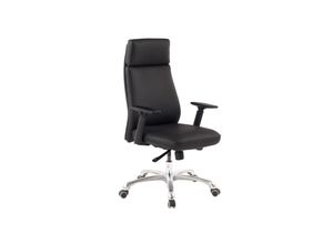 4251757713675 - Finebuy - Bürostuhl porto Echt-Leder Schwarz ergonomisch mit Kopfstütze Design Chefsessel Schreibtischstuhl ergonomisch mit Wippfunktion Drehstuhl