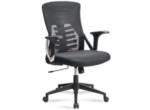 4251757713781 - Bürostuhl Schreibtischstuhl Mesh Schwarz Drehstuhl Ergonomisch 120 kg