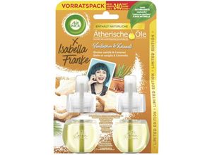 4251758423221 - Airwick Duftstecker Nachfüller 2x19ml Vanilla Star Caramel Lufterfrischer mit ätherischen Ölen Raumduft für alle Zimmer Parfüm für frischen Geruch