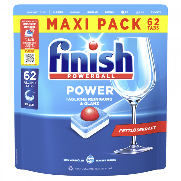 4251758427502 - FINISH Spülmaschinentabs Power All in 1 Regular 3283901 62St 4251758427502 62 Stück