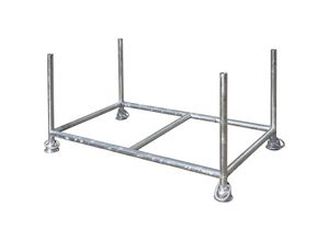 4251765382849 - Stapelgestell LxBxH 1500 x 870 x 750 mm mit 2 Querrohren verzinkt 4251765382849 - Stapelgestell LxBxH 1500 x 870 x 750 mm mit 2 Querrohren verzinkt