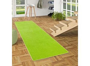 4251765601926 - - Trend Velours Läufer Teppich Joy Grasgrün - 80x200 cm