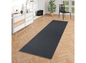 4251765603050 - - Läufer Teppich Bentzon Flachgewebe Anthrazit - 100x400 cm