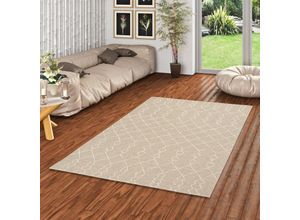 4251765605245 - In & Outdoor Teppich Flachgewebe Natur Panama Grau Beige Modern - 120x170 cm