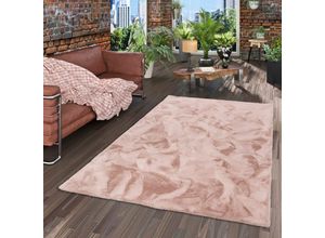 4251765606556 - - Luxus Super Soft Fellteppich Plush Altrosa - 120x170 cm