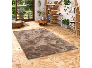 4251765608338 - - Luxus Hochflor Shaggy Teppich Velvet Braun - 200x250 cm