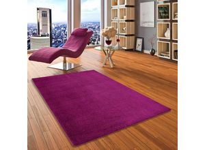 4251765615442 - - Hochflor Velours Teppich Luna Purple - 80x240 cm