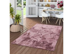 4251765617194 - - Luxus Super Soft Fellteppich Plush Beere Meliert - 60x90 cm