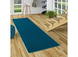 4251765618313 - - Hochflor Velours Läufer Teppich Luna Petrol - 80x240 cm