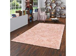 4251765618832 - - Luxus Super Soft Fellteppich Aspen Rosa - 60x90 cm