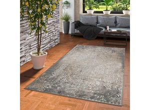 4251765622181 - - Designer Teppich Tawira Vintage Klassik Silber - 80x150 cm