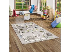 4251765622723 - - Kinder Teppich Maui Kids Straßen Grau - 160x230 cm