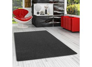 4251765623126 - - Feinschlingen Velour Teppich Strong Schwarz Grau - 100x100 cm 4251765623126 - - Feinschlingen Velour Teppich Strong Schwarz Grau - 100x100 cm