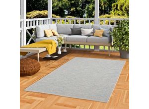 4251765635389 - - In & Outdoor Teppich Flachgewebe Ottawa Blau Mix - 80x150 cm