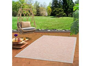 4251765635440 - - In & Outdoor Teppich Flachgewebe Ottawa Orange Meliert - 120x170 cm