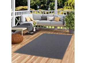 4251765635907 - - In & Outdoor Teppich Flachgewebe Marbella Anthrazit Bordüre - 120x170 cm