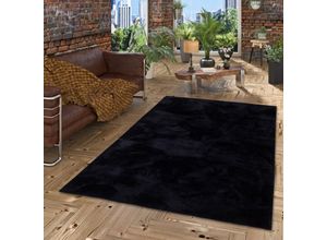 4251765637284 - - Luxus Super Soft Fellteppich Pearl Schwarz - 200x290 cm