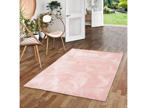 4251765637468 - - Luxus Super Soft Fellteppich Pearl Rosa - 140x200 cm