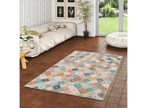 4251765638748 - - In- und Outdoor Designer Teppich Lagos Bunt Pixel - 80x150 cm