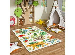 4251765639240 - - Kinder Teppich Maui Kids Bunt Urwald - 80x150 cm