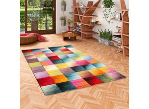 4251765639301 - - Designer Teppich Maui Modern Bunt Karo - 120x170 cm